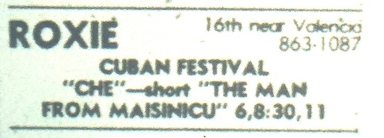 Roxie Theater listing 10-08-76